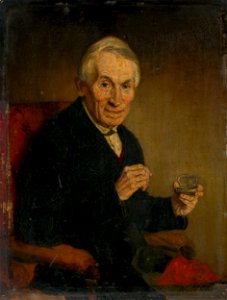Stredoeurópsky maliar z 2. polovice 19. storočia - Portrait of a Gentleman with Tobacco Tin - O 2104 - Slovak National Gallery