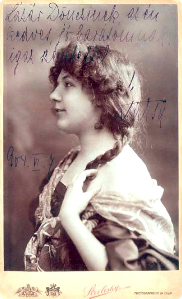 Streliky Portrait of Sári Fedák 1904