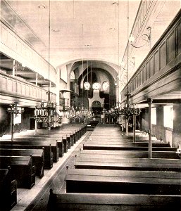 Strasbourg synagogue rue Sainte Hélène vue intérieure 1890