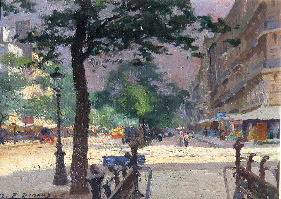 Street Scene, Paris (Jules Ernest Renoux)