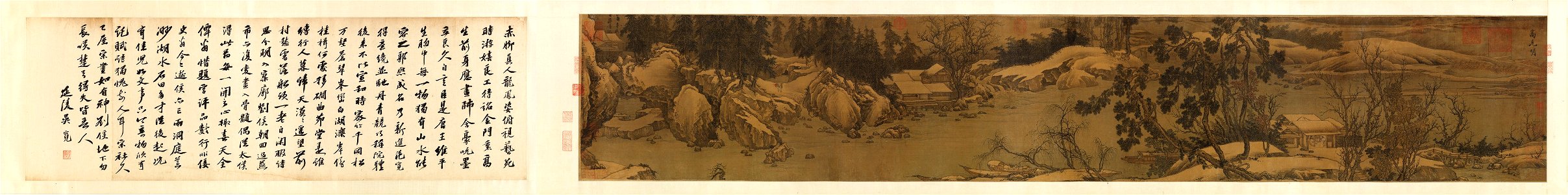 Streams and Mountains Under Fresh Snow. Attributed to Liu Songnian after Gao Keming, Metmuseum (2)