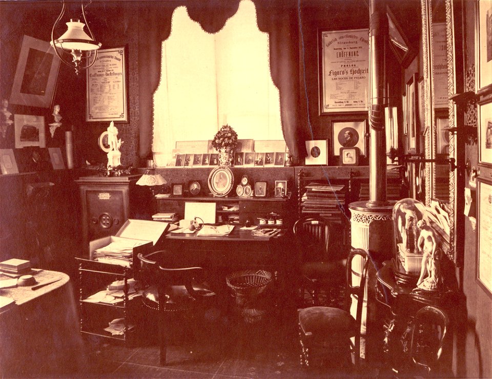 Strasbourg, Cabinet du Directeur du Théâtre municipal, 1887