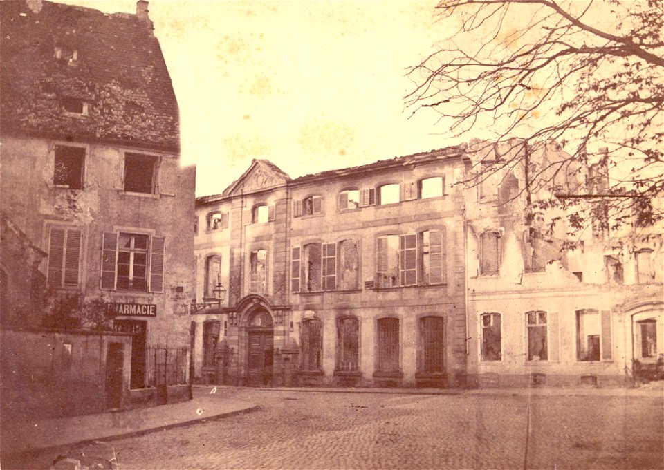 Strasbourg, bombardement de 1870, Palais de Justice