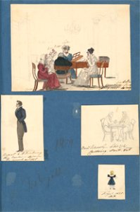 Stredoeurópsky maliar z 19. storočia - Salón v kaštieli v Rusovciach. - K 6232-37 - Slovak National Gallery