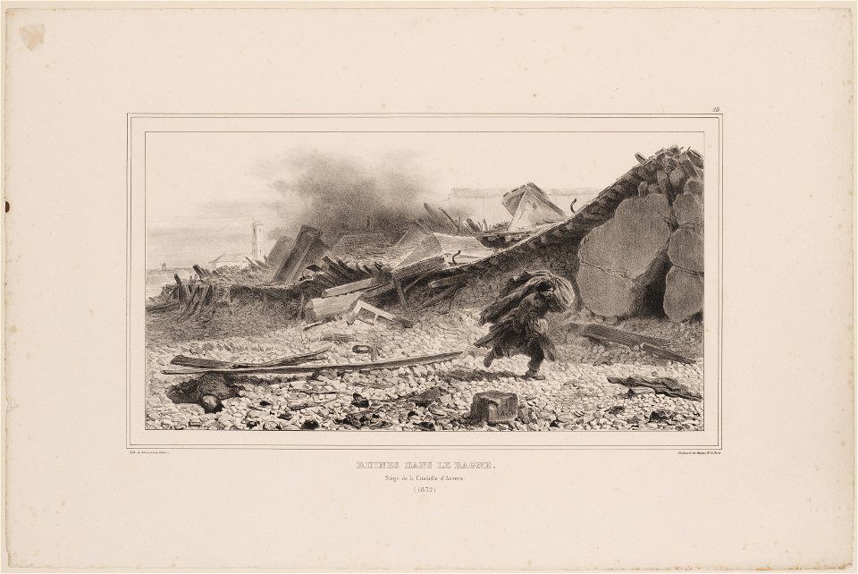 Strijd om de citadel van Antwerpen (ruines dan le bagne 1832), objectnr A 15342