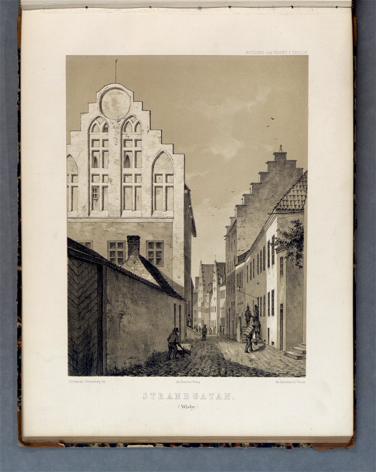 Strandgatan – P A Säve 1858