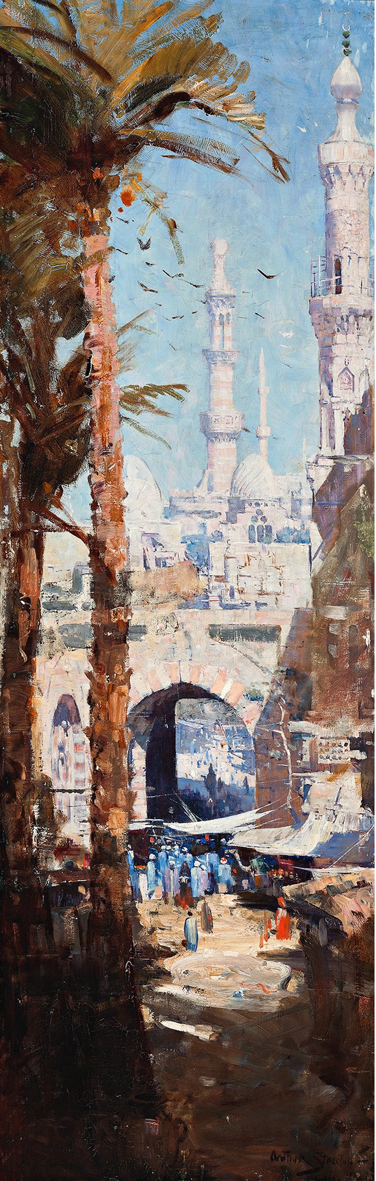 'Minarets, Cairo' by Arthur Streeton, 1897