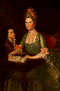 Strickland Lowry (1737-c.1785) (attributed to) - Theodosia Hawkins-Magill (1743–1817), Countess of Clanwilliam, with Her Son, Richard (1766–1805), Lo - 836194 - National Trust