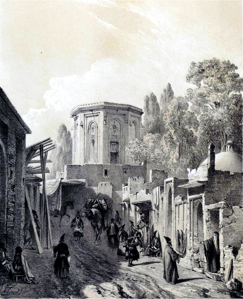 Streets of Tehran 2 by Eugène Flandin