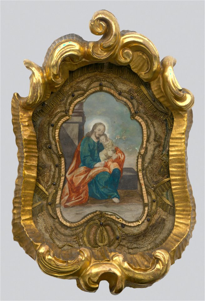 Stredoeurópsky maliar z 18. storočia - Saint Joseph with Jesus - O 6266 - Slovak National Gallery