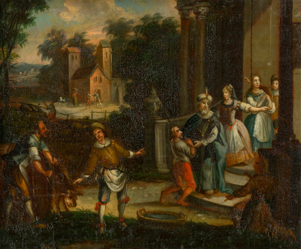 Stredoeurópsky maliar - diletant z konca 18. storočia - The Return of the Prodigal Son - O 492 - Slovak National Gallery