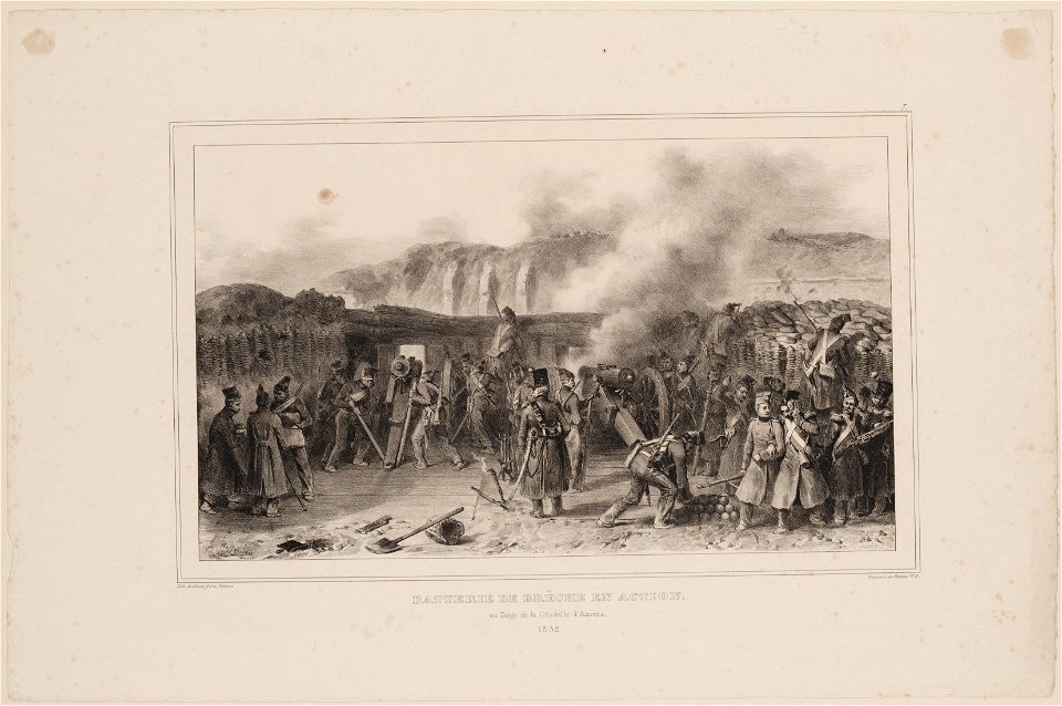 Strijd om de citadel van Antwerpen (batterie de brèche en action), objectnr A 15332