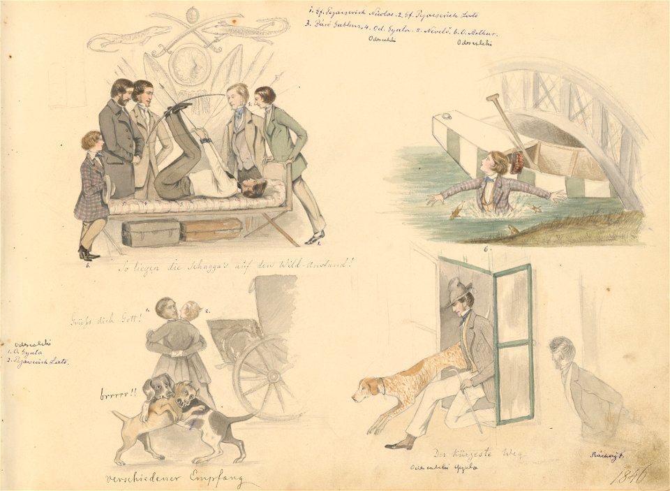 Stredoeurópsky maliar z 19. storočia - Album kresieb z 1847 - 1849 - K 6079-3 - Slovak National Gallery