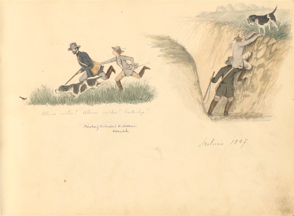 Stredoeurópsky maliar z 19. storočia - Album kresieb z 1847 - 1849 - K 6079-4 - Slovak National Gallery