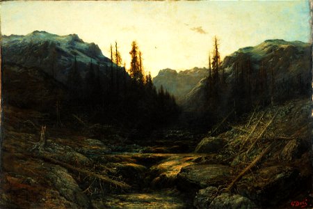 Stream in Mtns at Dusk