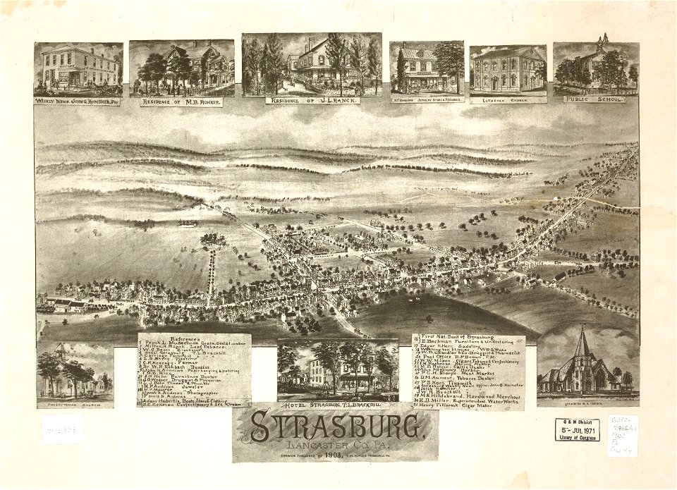 Strasburg, Lancaster Co., Pa. 1903 LOC gm71005333