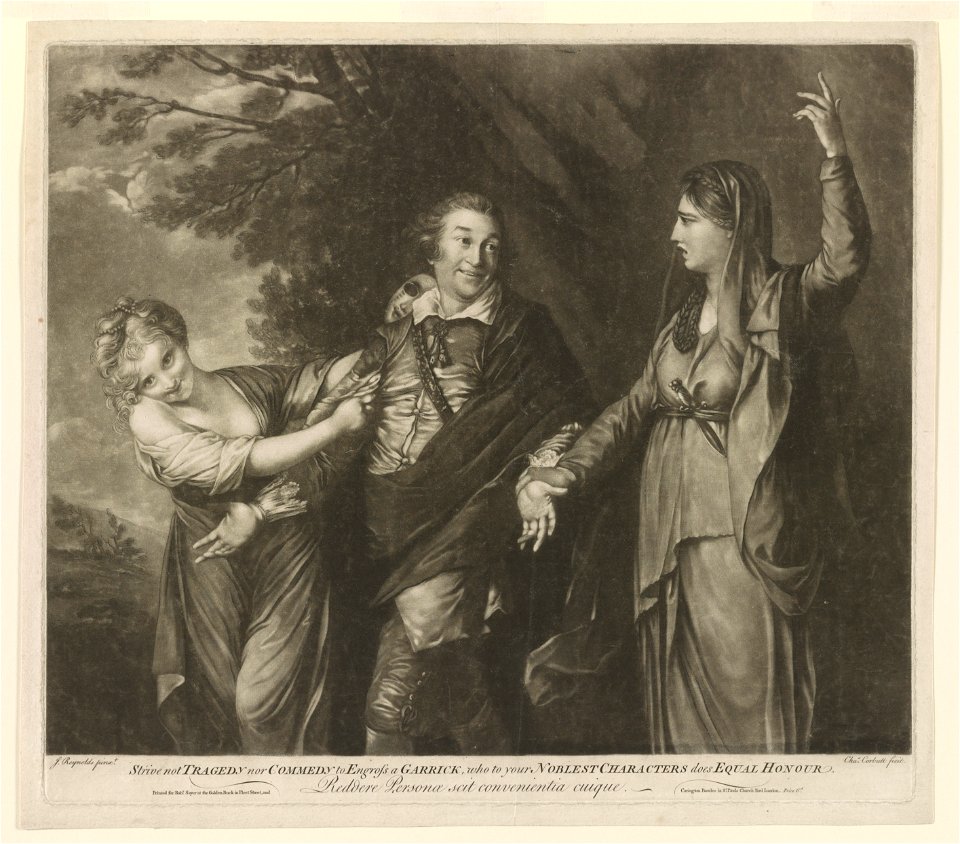 Strive not tragedy nor commedy to Engrofs a Garrick, who to LCCN2003674773
