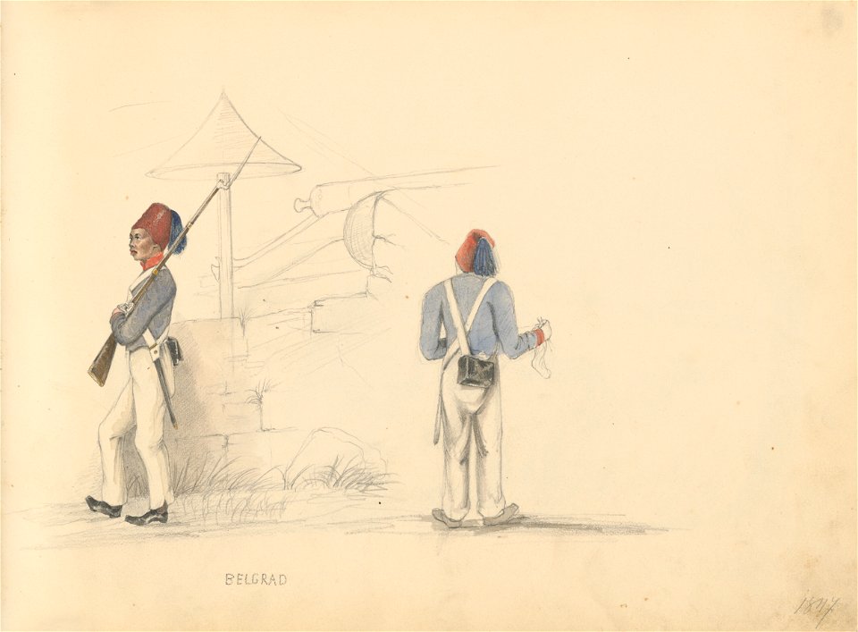 Stredoeurópsky maliar z 19. storočia - Album kresieb z 1847 - 1849 - K 6079-16 - Slovak National Gallery