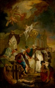 Stredoeurópsky maliar z polovice 18. storočia - Ján z Mathy a Felix z Valois vykupujú kresťanských otrokov - O 1082 - Slovak National Gallery