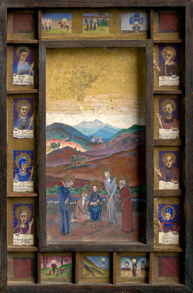 Stredoeurópsky maliar z 1. polovice 20. storočia - Maľovaná viacdielna ikona v ráme - O 4924 - Slovak National Gallery