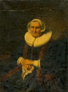 Stredoeurópsky kopista zo začiatku 20. storočia - Podobizeň stareny - O 231 - Slovak National Gallery