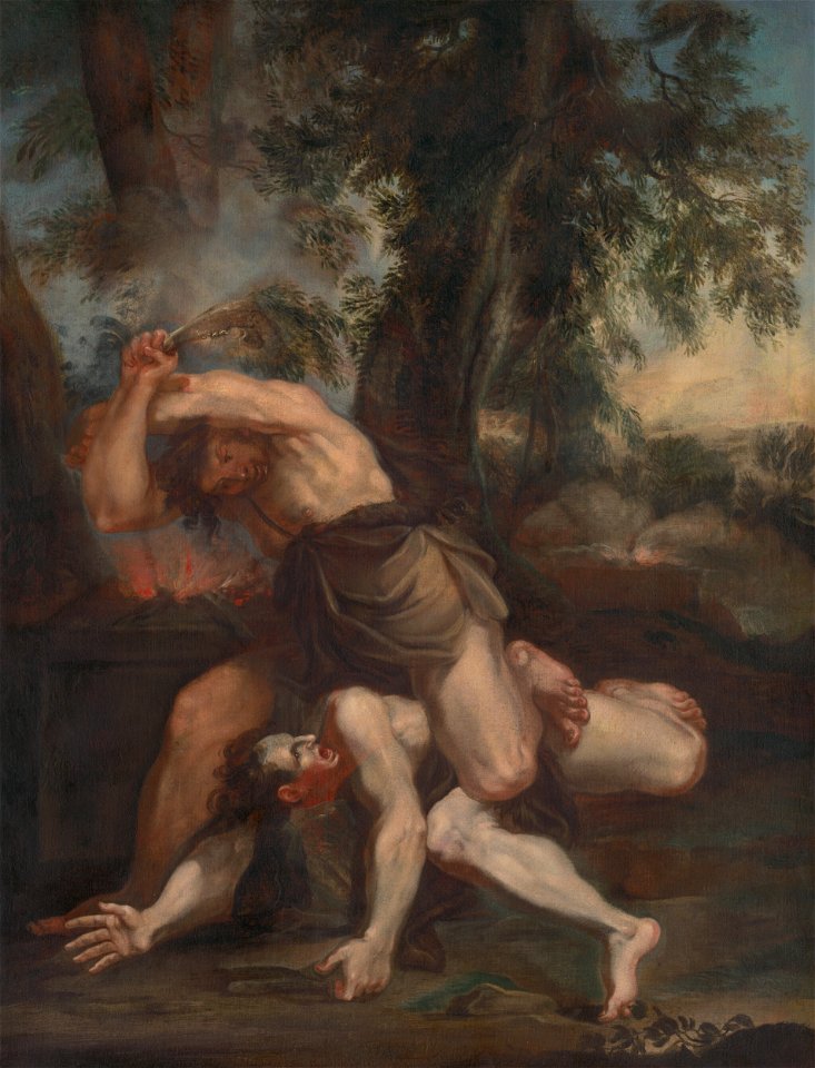 Stredoeurópsky kopista z konca 18. storočia - Cain and Abel - O 350 - Slovak National Gallery
