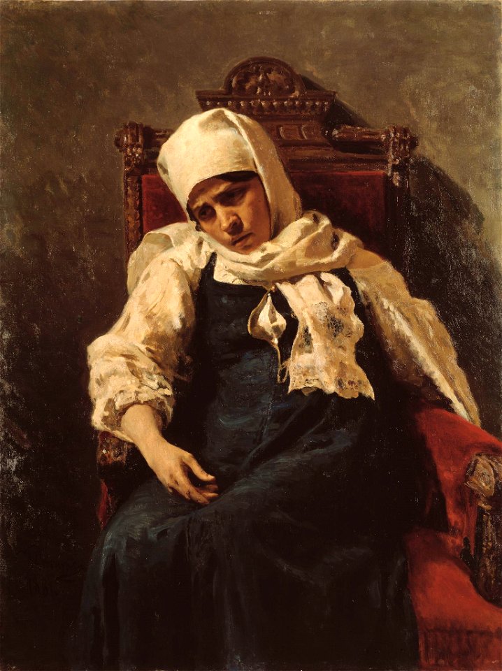 Strepetova as Elizabeth by Repin