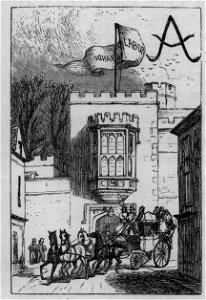Street Scene with Labor banner