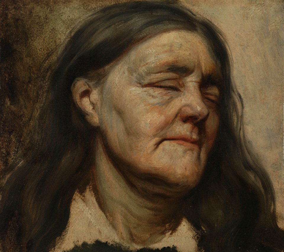 Studie van een oude vrouw Rijksmuseum SK-A-3727
