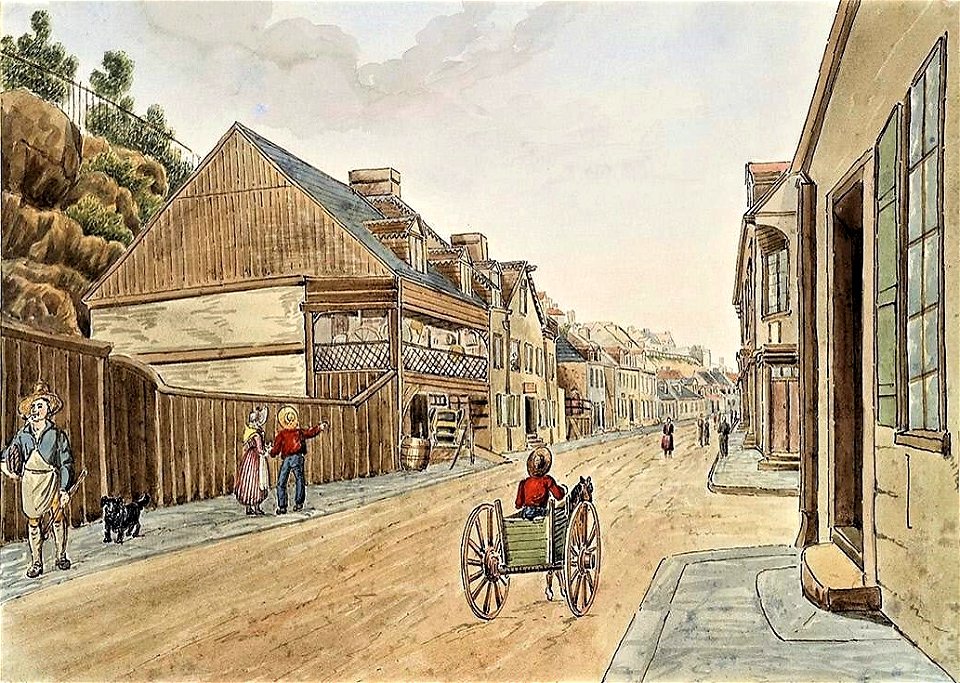 Street in Suburb of St. Roch, Quebec