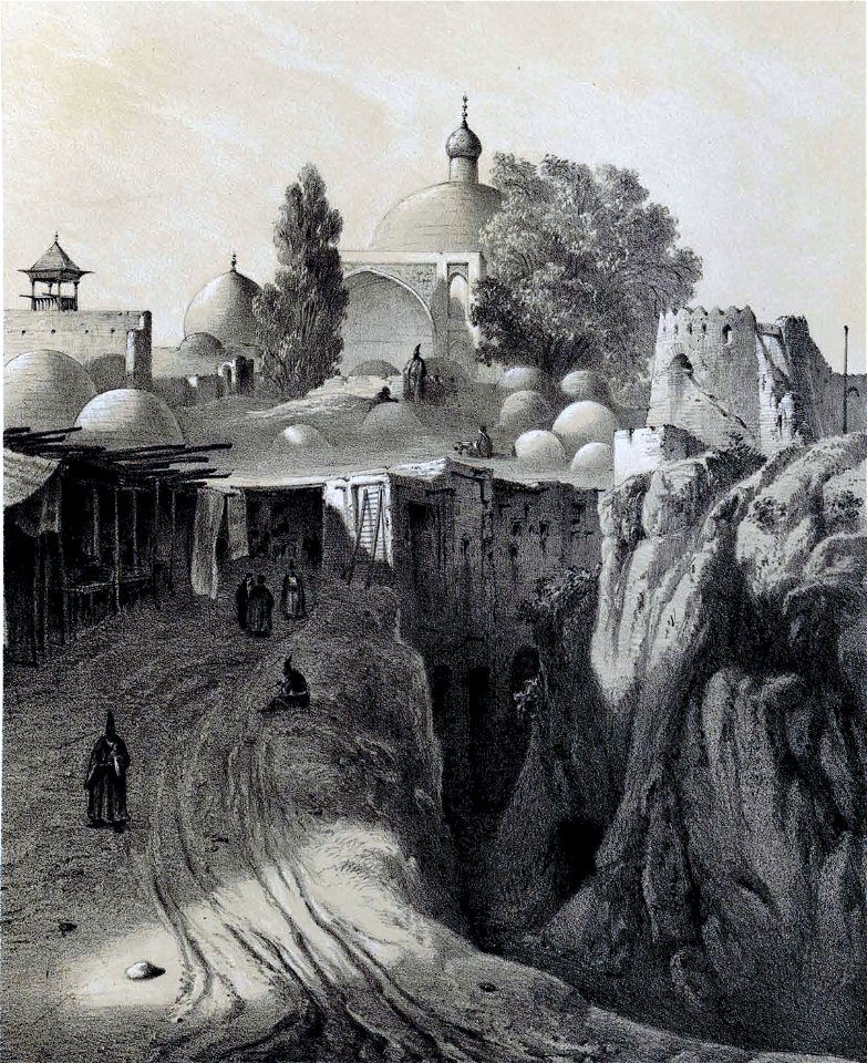 Streets of Tehran 1 by Eugène Flandin