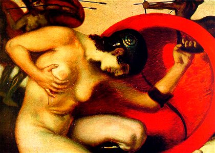 Franz Von Stuck - Wounded Amazon (Detail)