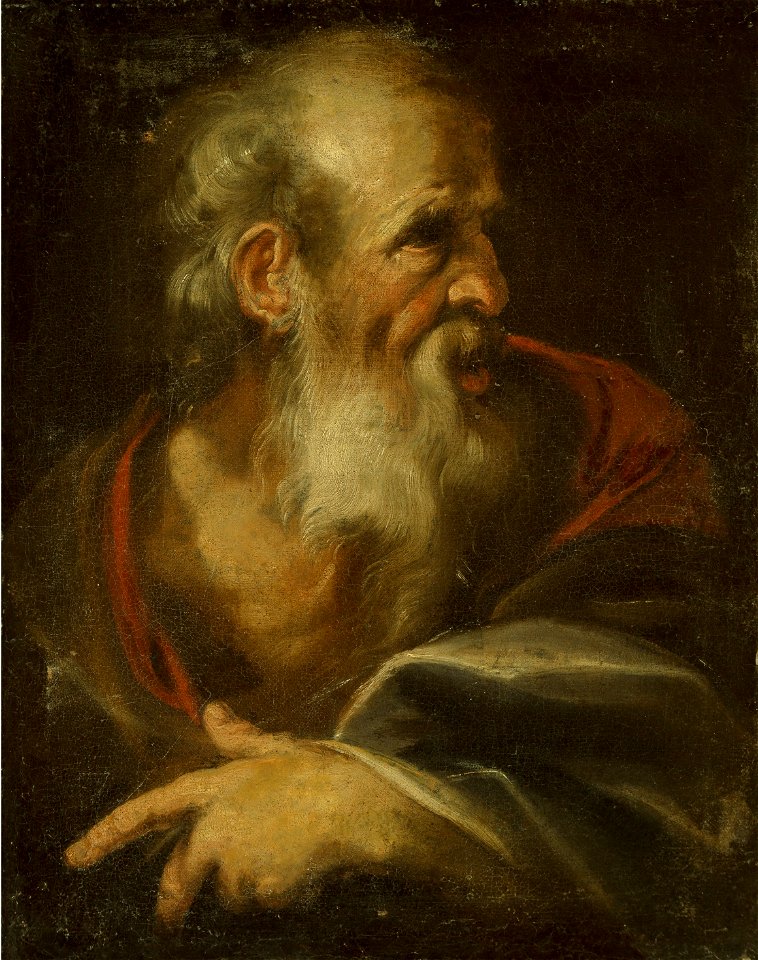 Saint Matthew by Bernardo Strozzi