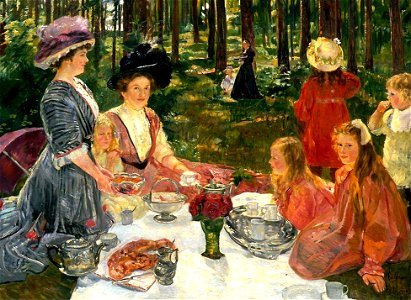 Halfdan Strøm - Picnic in the Forest - NG.M.00727 - National Museum of Art, Architecture and Design