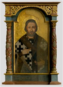 Stredoeurópsky maliar z 2. polovice 18. storočia - Ikona - obraz sv. Nikolaja - O 878 - East Slovak Gallery