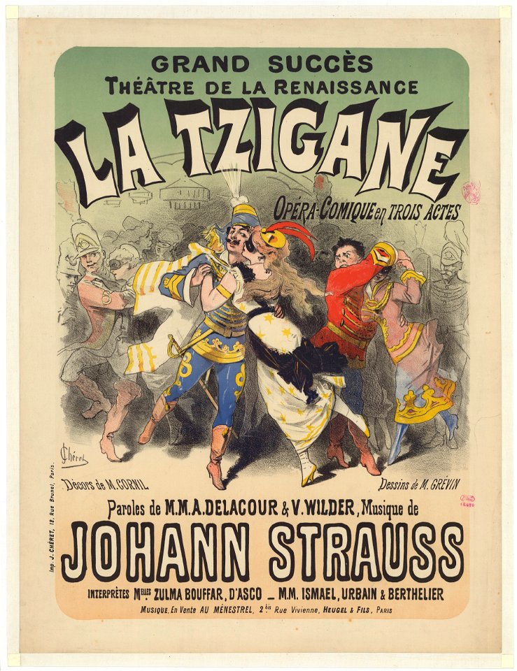 Strauss - La Tzigane poster - Original