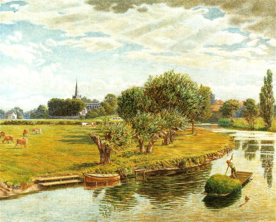 Stratford upon Avon in 1890 by Holman Hunt