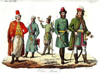 Streltsy Illustration for Il costume antico e moderno by Giulio Ferrario Europa Vol VII pt 2 1831 (22)