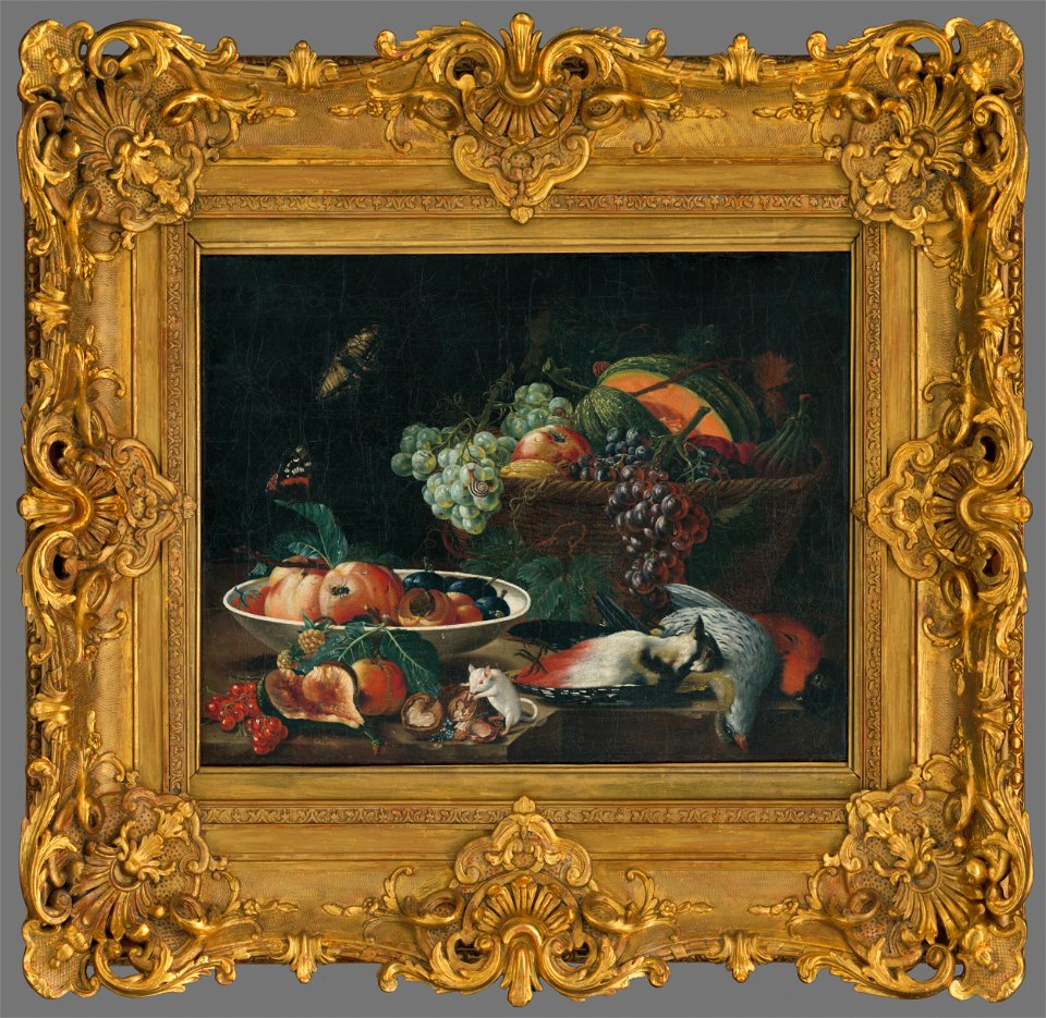 Stredoeurópsky majster - Zátišie s bielou myškou - M 212 - Ernest Zmeták Art Gallery