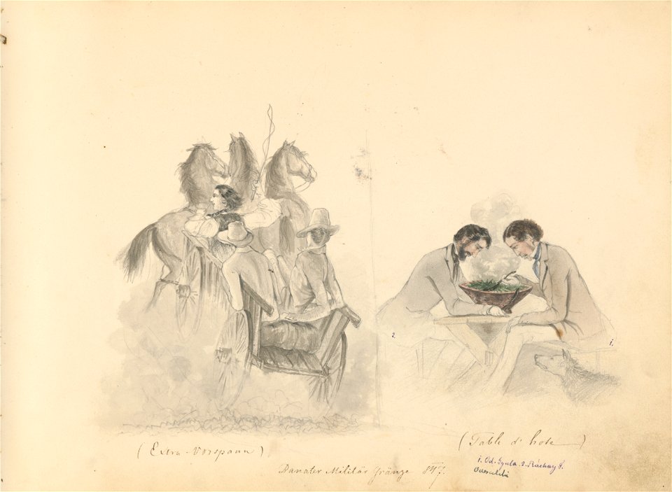 Stredoeurópsky maliar z 19. storočia - Album kresieb z 1847 - 1849 - K 6079-13 - Slovak National Gallery