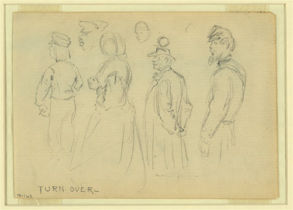 Studies of child, woman, gentleman, African American man & soldier LCCN2004660565