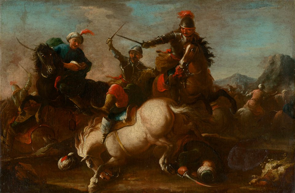Stredoeurópsky maliar z 18. storočia - Battle Scene - O 4150 - Slovak National Gallery