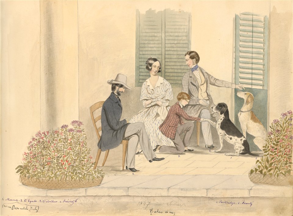 Stredoeurópsky maliar z 19. storočia - Album kresieb z 1847 - 1849 - K 6079-5 - Slovak National Gallery