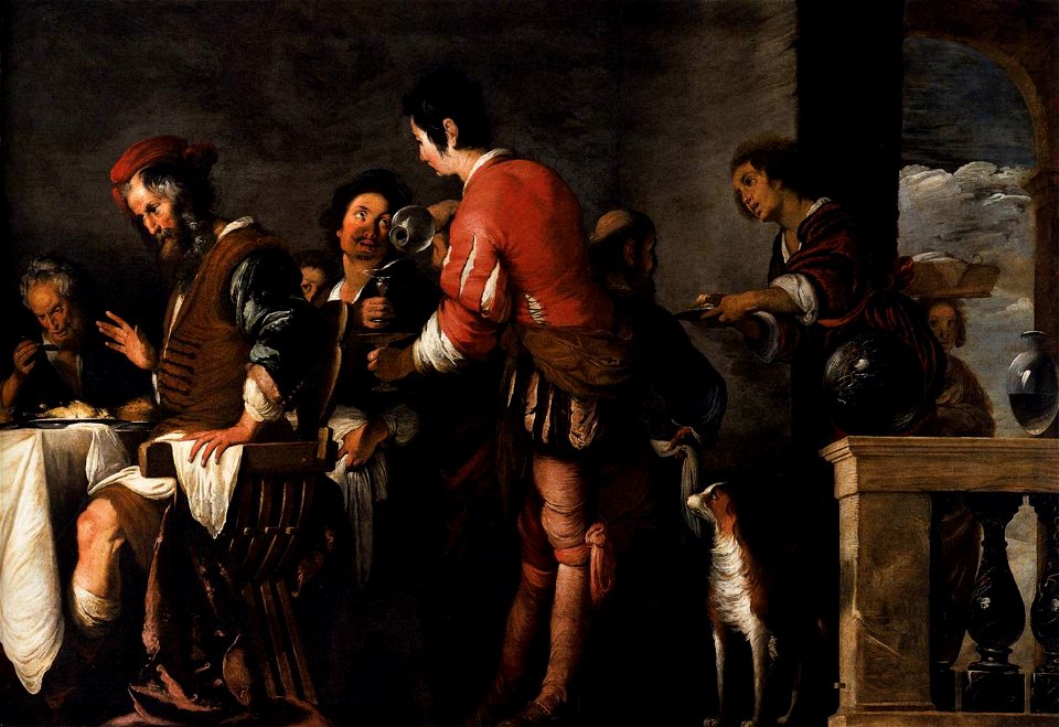 Bernardo Strozzi - Banquet at the House of Simon (detail) - WGA21902