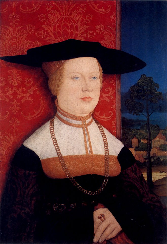 Bernhard Strigel Bildnis Margarethe Rott geb Vöhlin 1527