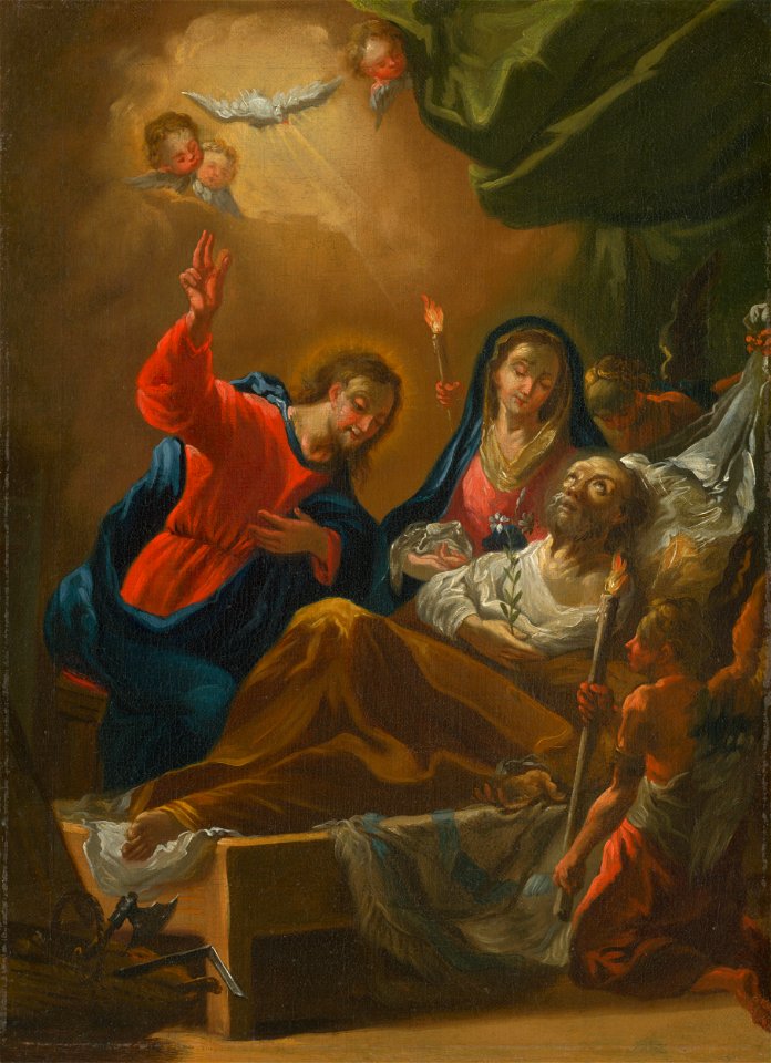 Stredoeurópsky maliar z 2. polovice 18. storočia - Death of Saint Joseph - O 3221 - Slovak National Gallery