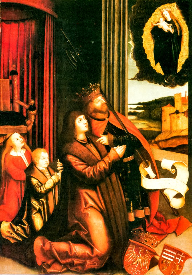 Strigel - Saint Ladislaus requests the patronage of Virgin Mary