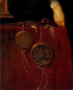 Bernardo Strozzi - Portrait of a Knight (detail) - WGA21924