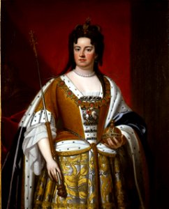 Studio of Kneller - Portrait of Queen Anne. Free illustration for personal and commercial use.