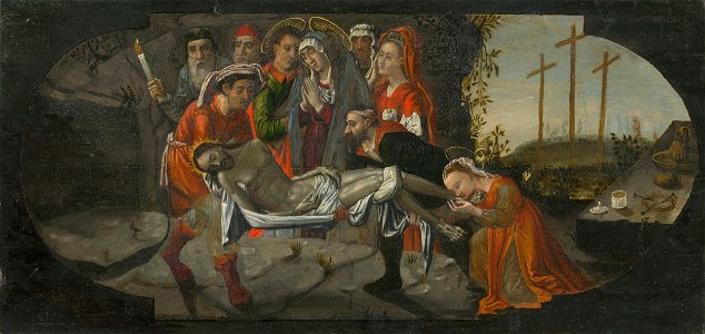 Stredoeurópsky maliar z prelomu 16. - 17. storočia - The Entombment of Christ - O 1826 - Slovak National Gallery